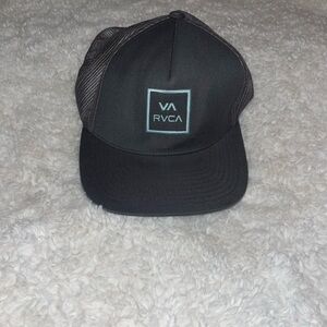 RVCA Black and Gray Mesh Hat